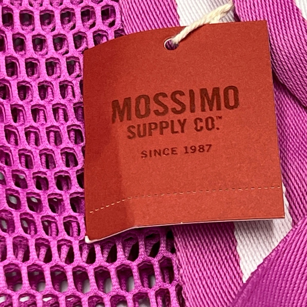 Mossimo Mesh Tote Bag – Pink/Violet Beach Pool Gym Bag – NEW With Tags - Picture 2 of 5